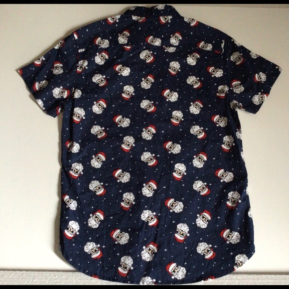 Denim & Flower Santa Sunglasses Snowflakes Shirt - Picture 4 of 7